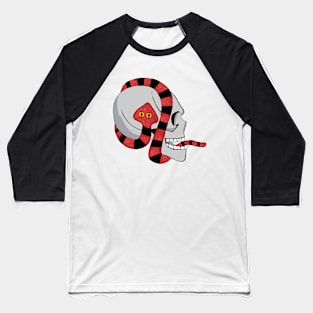 Snake skull Baseball T-Shirt